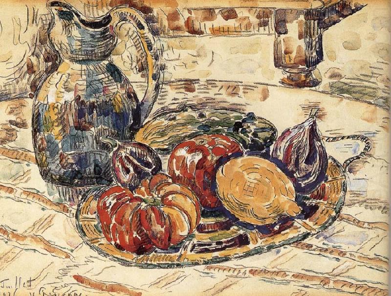 Paul Signac The still life having fruit china oil painting image